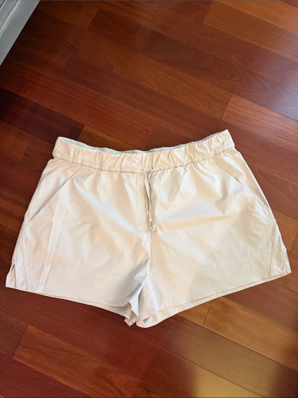 lululemon athletica Light Cream Athletic Drawstring Shorts